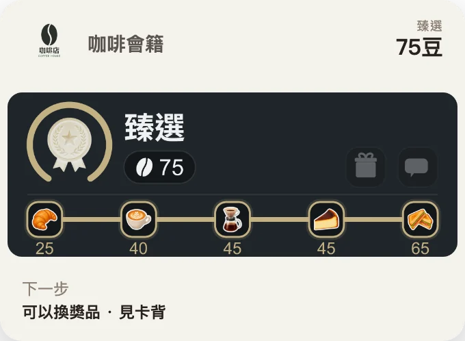 會員俱樂部示範卡